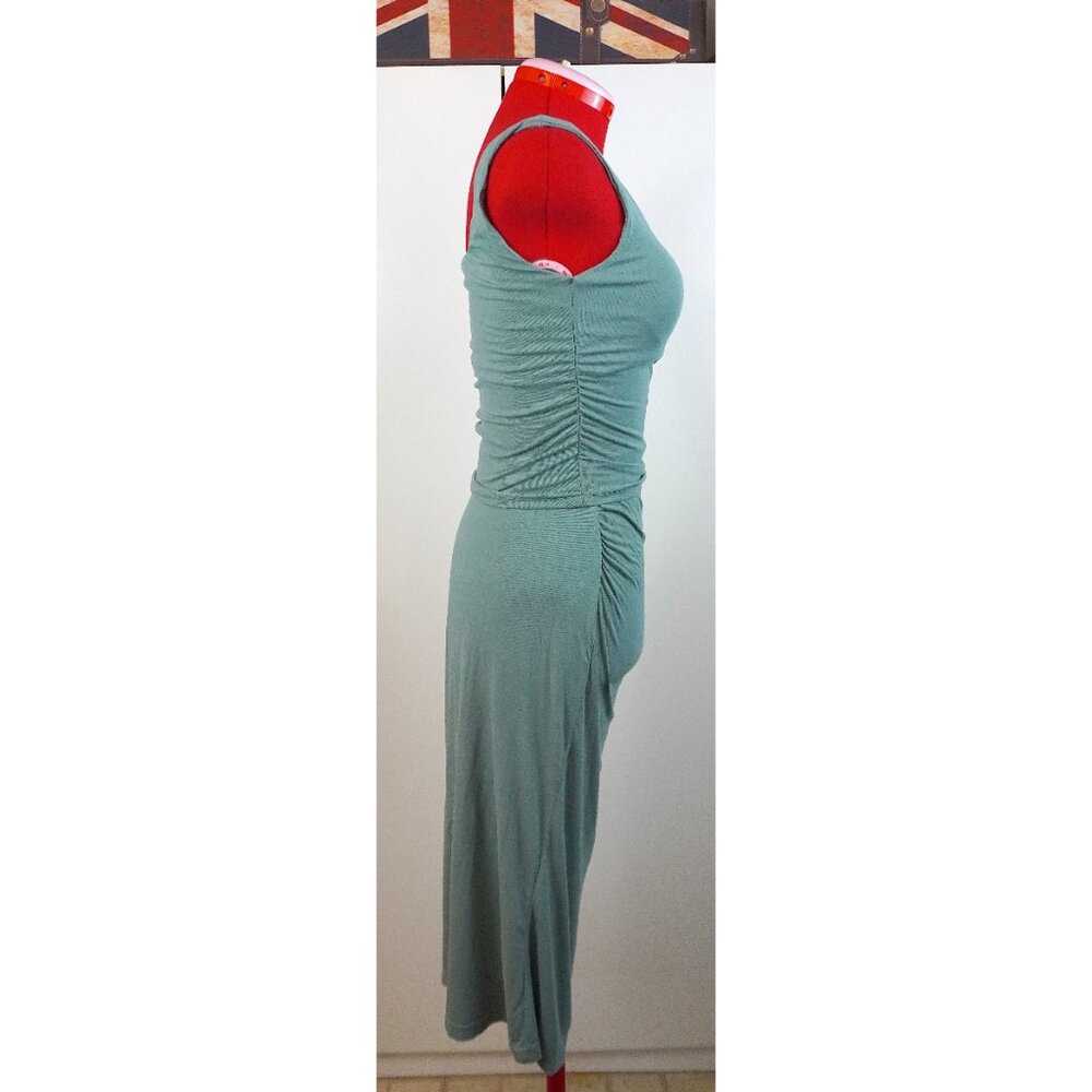 OGL Mint Green Square-Neck Sleeveless Midi Dress - Picture 4 of 8